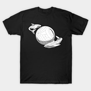 space sharks black and white T-Shirt